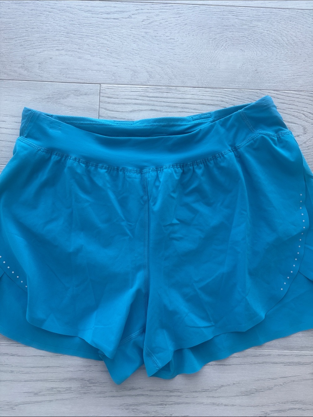 Lululemon Fast and Free High-Rise Split Shorts 3” Hawaiian Blue Medium - Picture 4 of 10